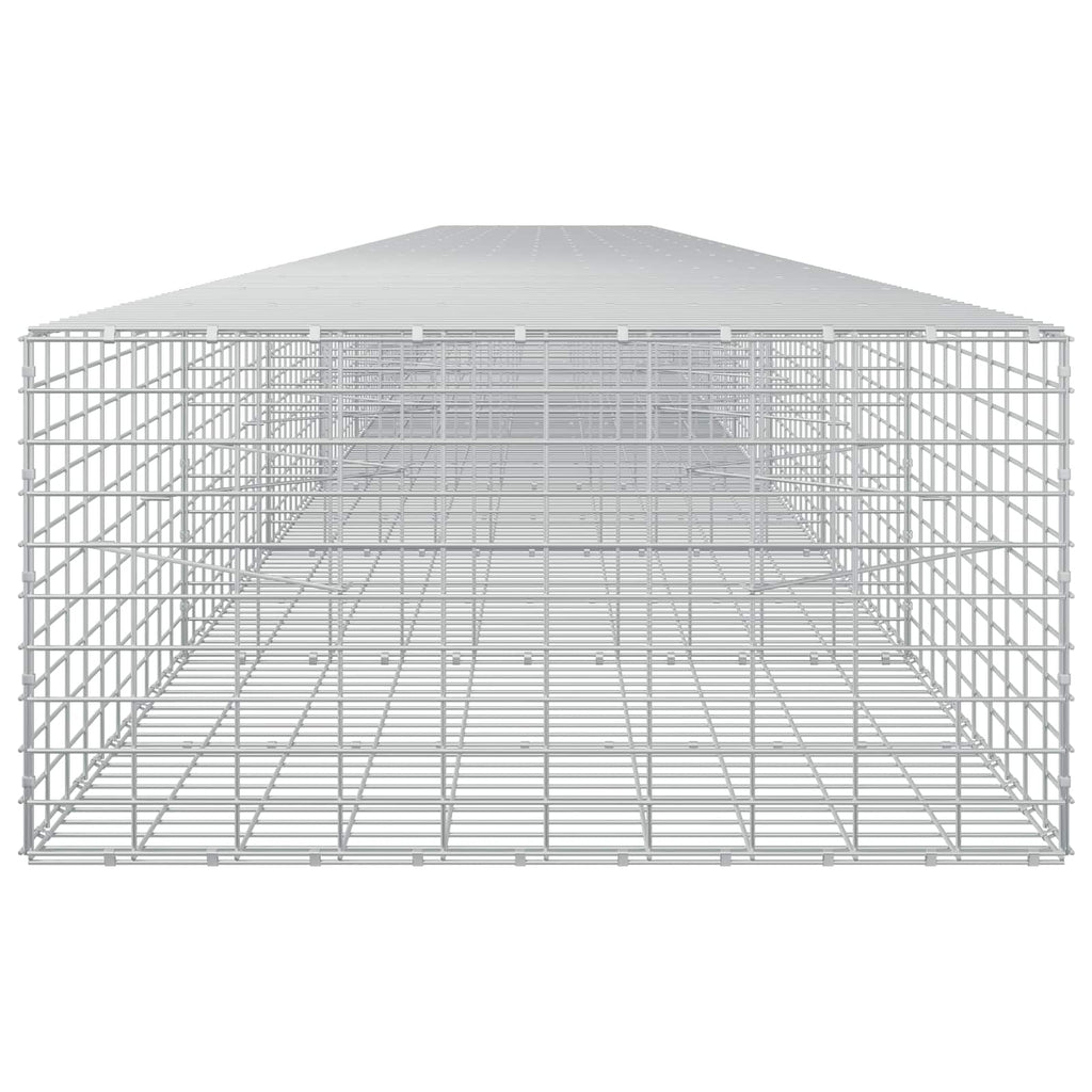 vidaXL Gabion z drutem 5 mm i siatką 5x10 cm 900x100x50 cm
