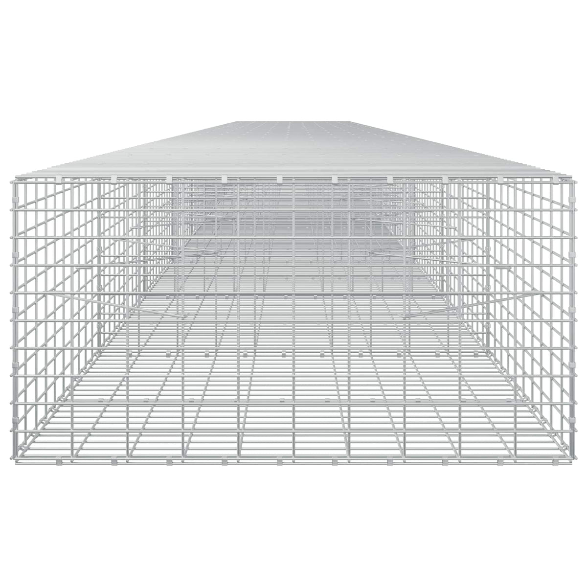 vidaXL Gabion z drutem 5 mm i siatką 5x10 cm 900x100x50 cm
