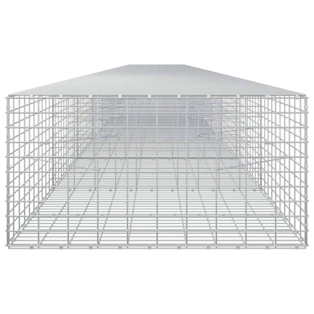 vidaXL Gabion z drutem 5 mm i siatką 5x10 cm 1000x100x50 cm