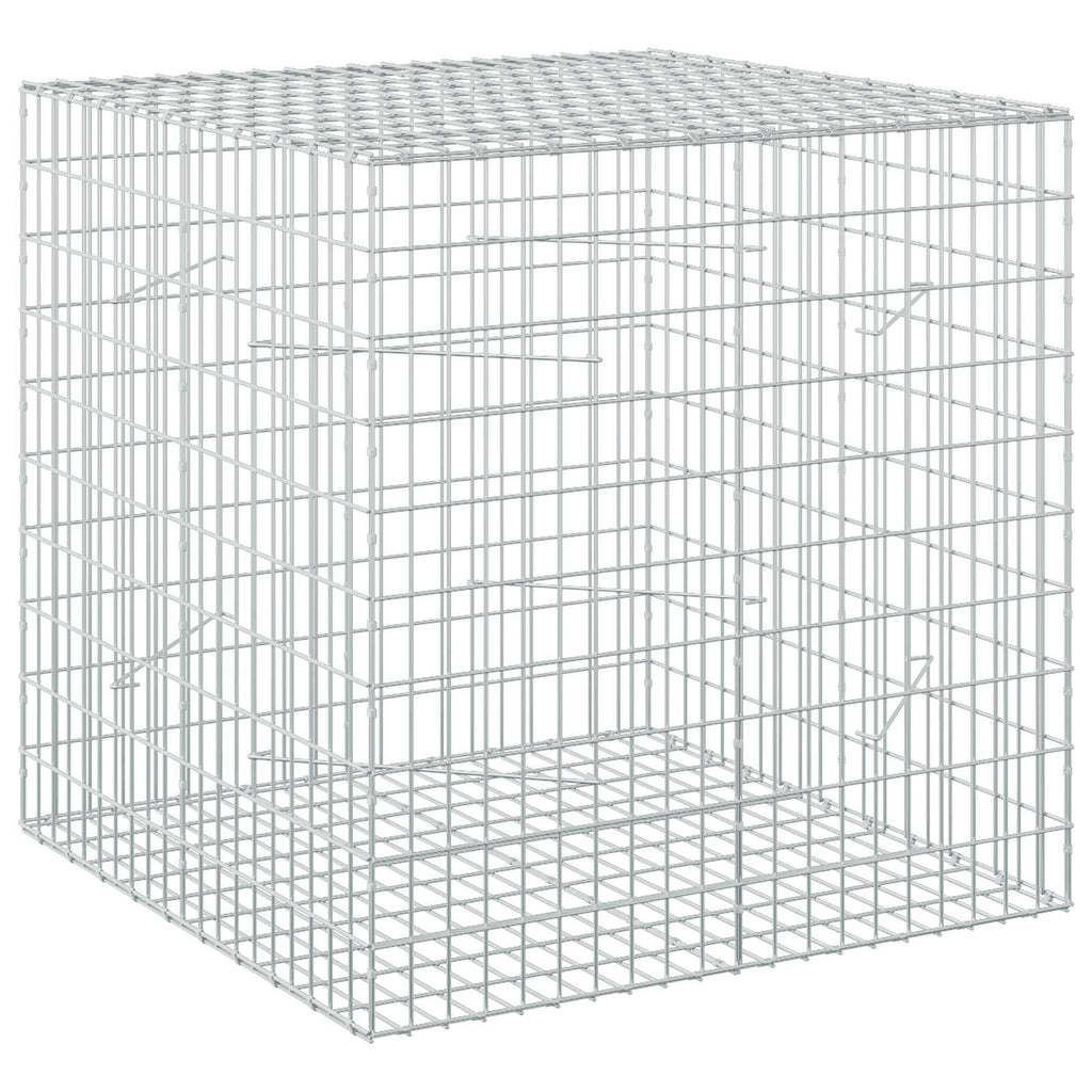 vidaXL Gabion z drutem 5 mm i siatką 5x10 cm 100x100x100 cm