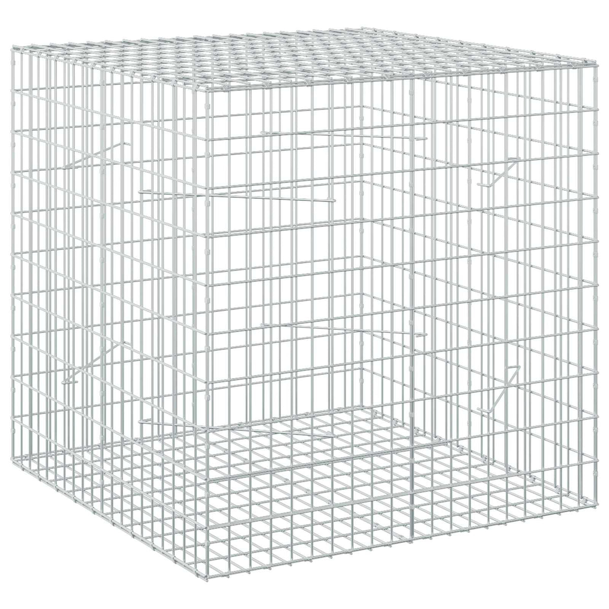 vidaXL Gabion z drutem 5 mm i siatką 5x10 cm 100x100x100 cm