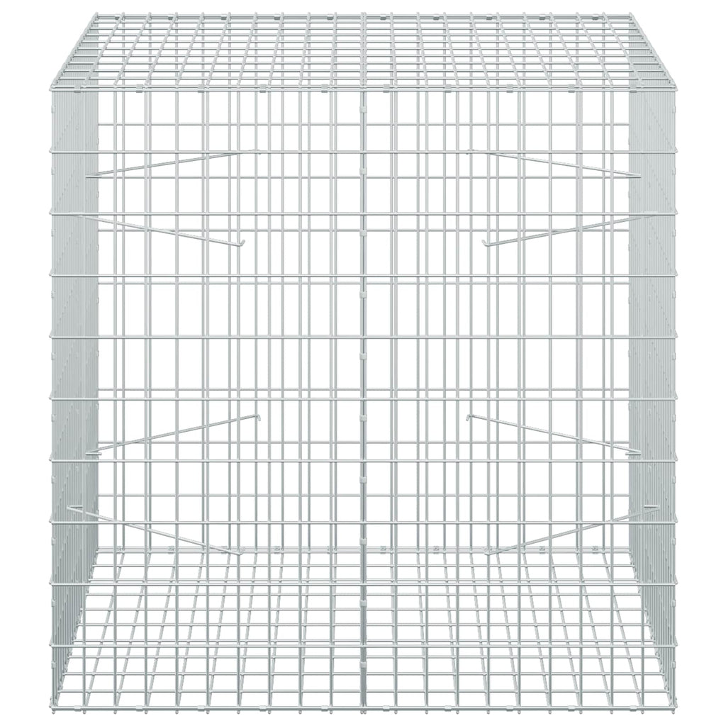 vidaXL Gabion z drutem 5 mm i siatką 5x10 cm 100x100x100 cm