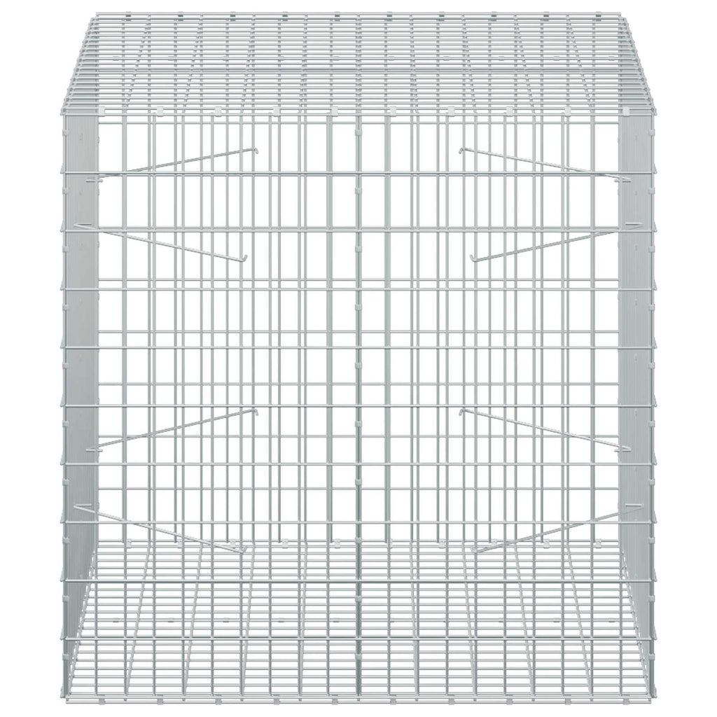 vidaXL Gabion z drutem 5 mm i siatką 5x10 cm 100x100x100 cm