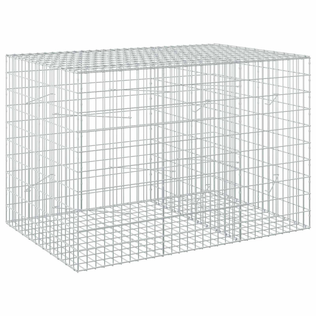 vidaXL Gabion z drutu 5 mm i siatką 5x10 cm 150x100x100 cm
