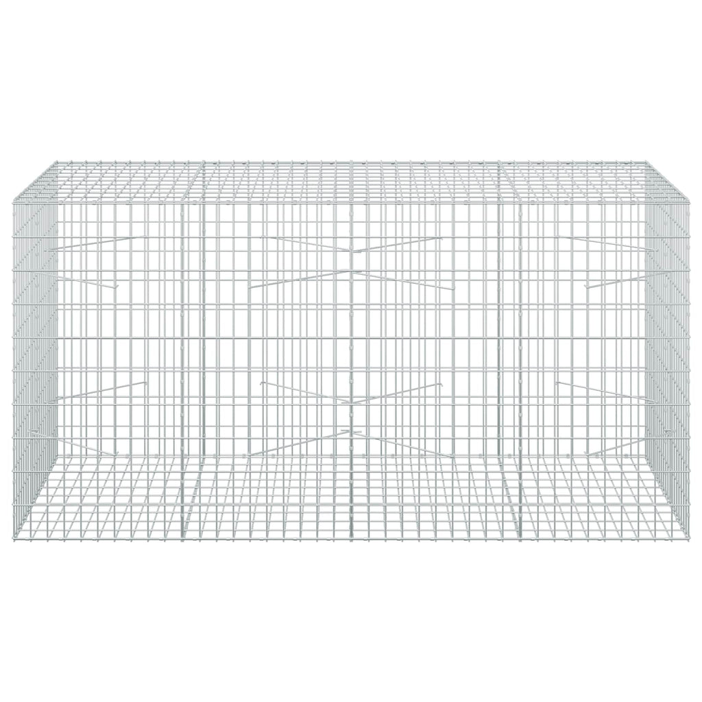 vidaXL Gabion z drutem 5 mm i siatką 5x10 cm 200x100x100 cm