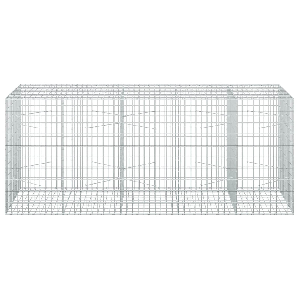 vidaXL Gabion z drutem 5 mm i siatką 5x10 cm 250x100x100 cm