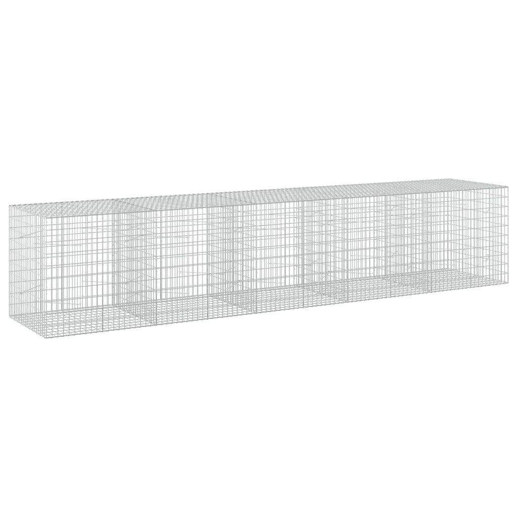 vidaXL Gabion z drutem 5 mm i siatką 5x10 cm 500x100x100 cm