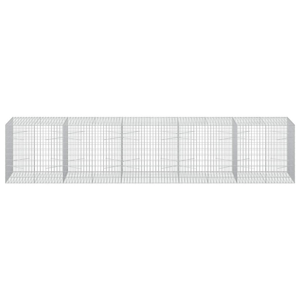 vidaXL Gabion z drutem 5 mm i siatką 5x10 cm 500x100x100 cm