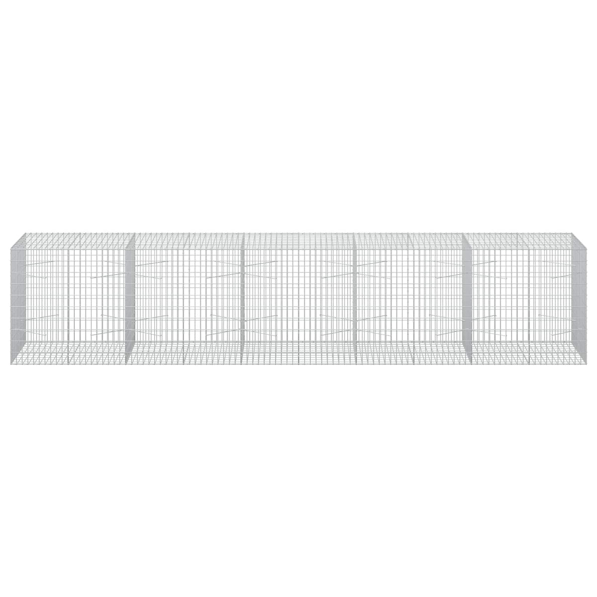 vidaXL Gabion z drutem 5 mm i siatką 5x10 cm 500x100x100 cm
