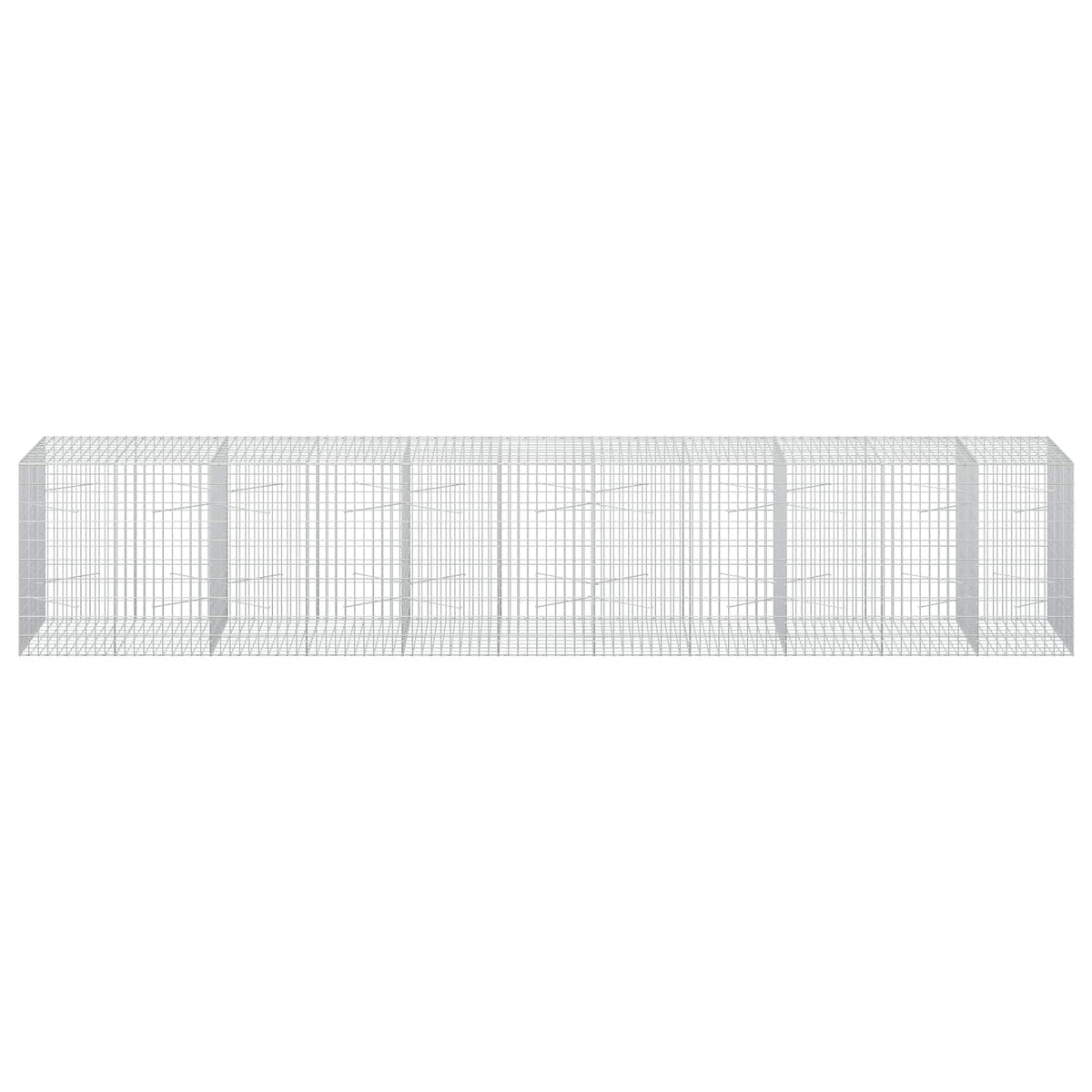 vidaXL Gabion z drutem 5 mm i siatką 5x10 cm 550x100x100 cm