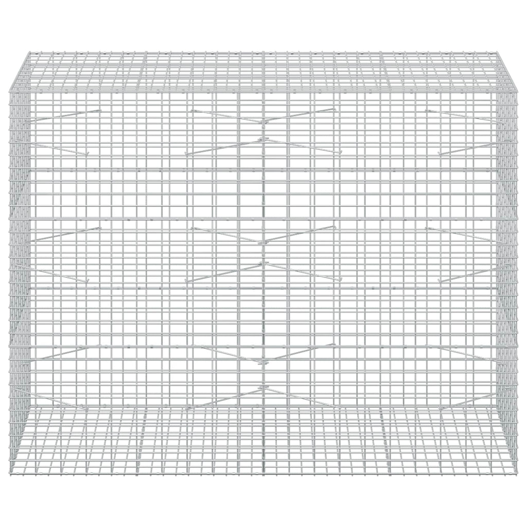 vidaXL Gabion z drutu 5 mm i siatką 5x10 cm 200x100x150 cm