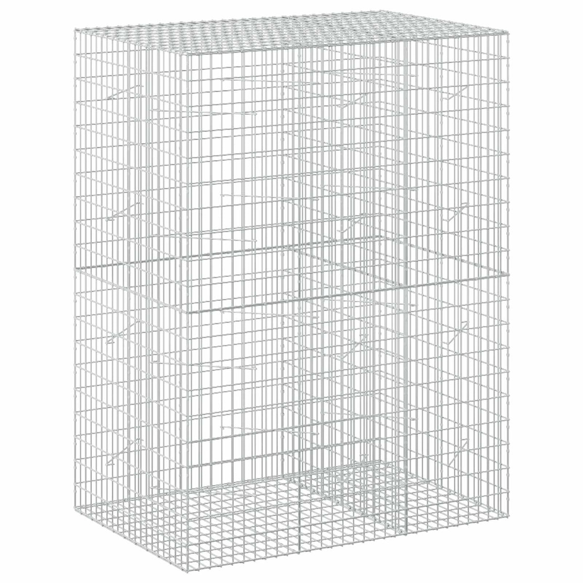 vidaXL Gabion z drutu 5 mm i siatką 5x10 cm 150x100x200 cm