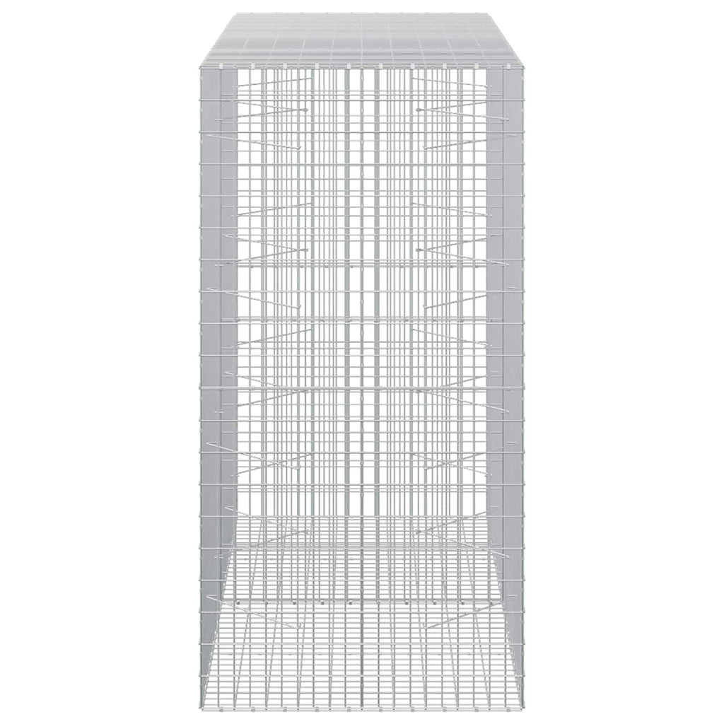 vidaXL Gabion z drutu 5 mm i siatką 5x10 cm 200x100x200 cm