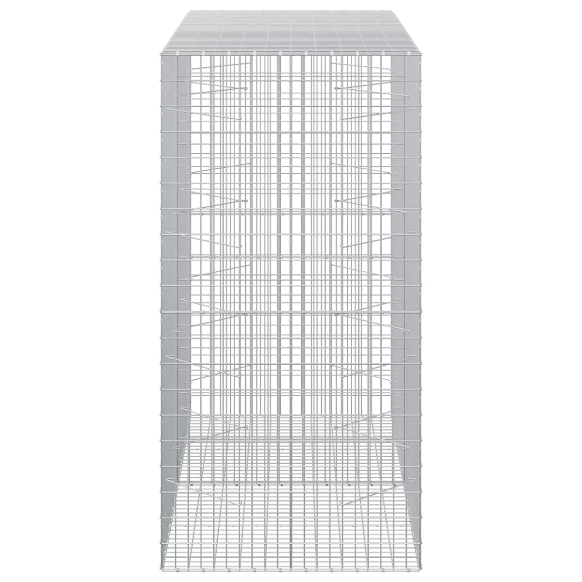 vidaXL Gabion z drutu 5 mm i siatką 5x10 cm 200x100x200 cm