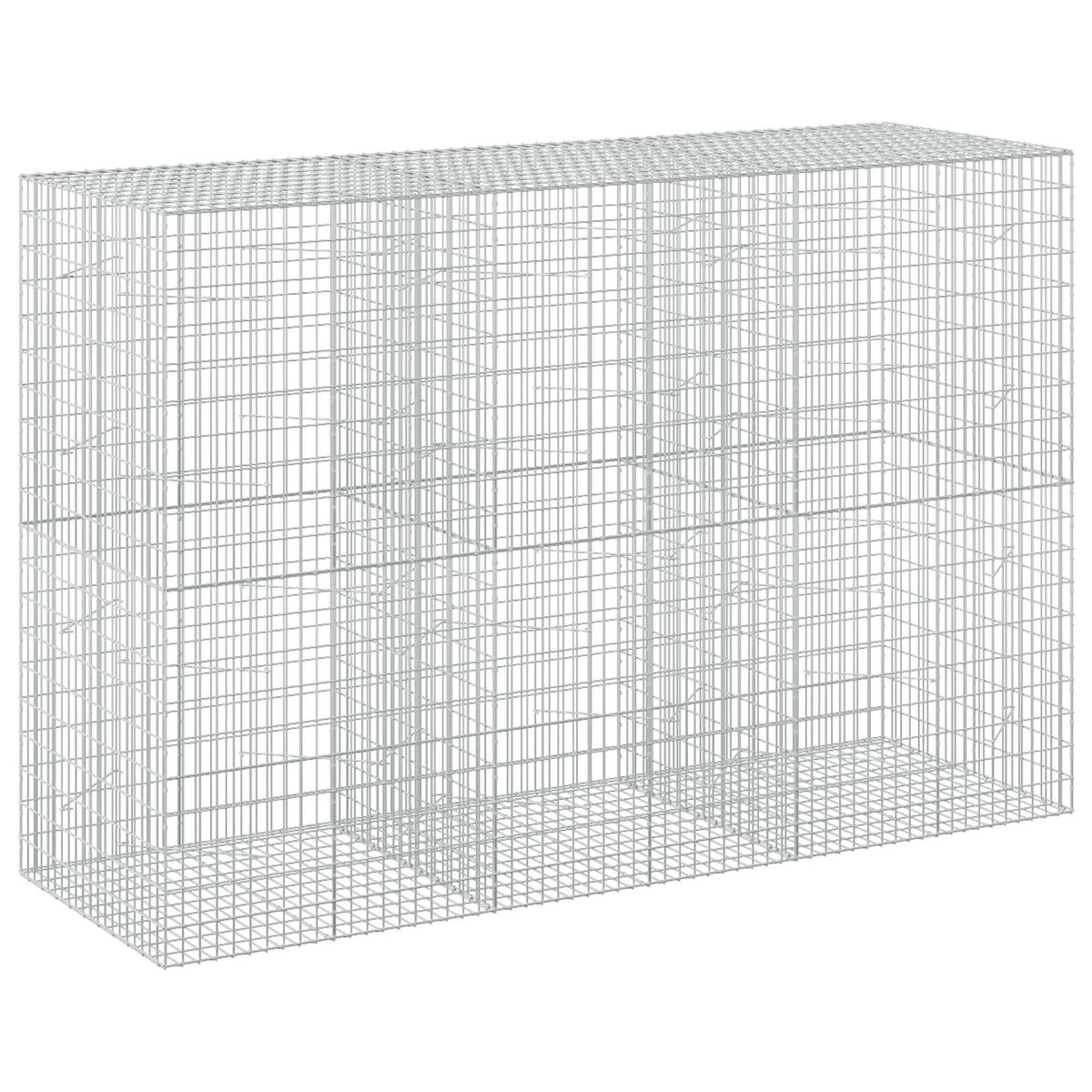 vidaXL Gabion z drutu 5 mm i siatką 5x10 cm 300x100x200 cm