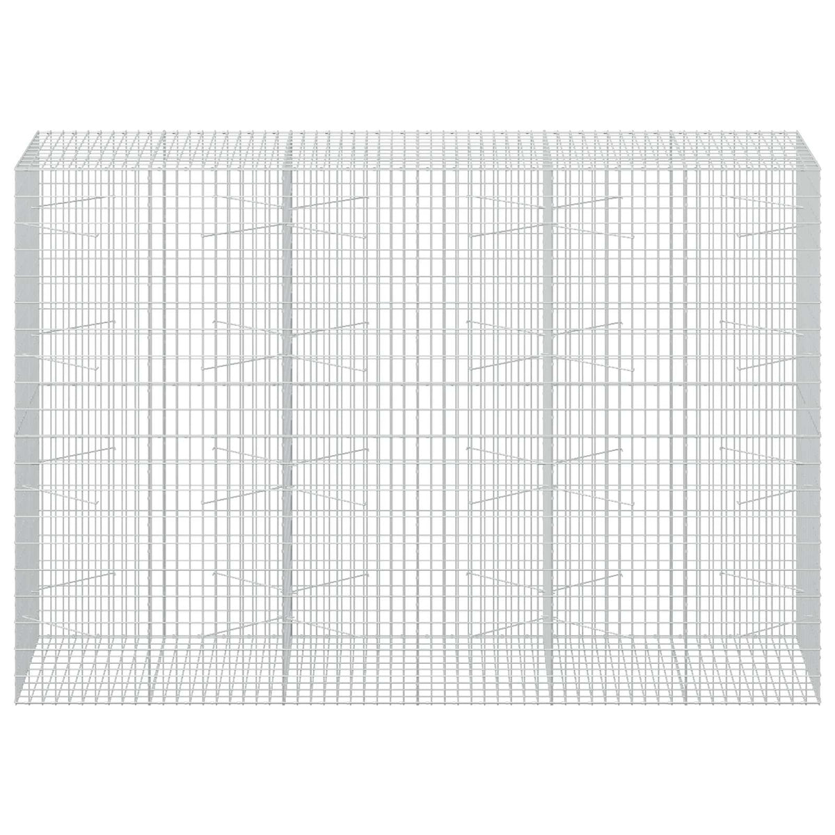 vidaXL Gabion z drutu 5 mm i siatką 5x10 cm 300x100x200 cm