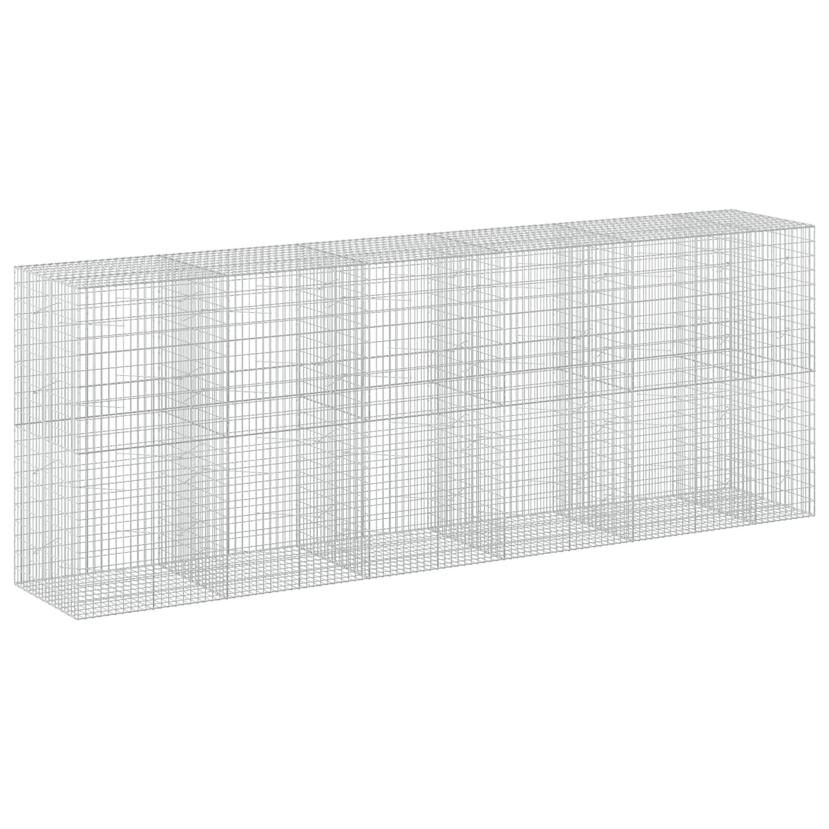 vidaXL Gabion z drutem 5 mm i siatką 5x10 cm 550x100x200 cm