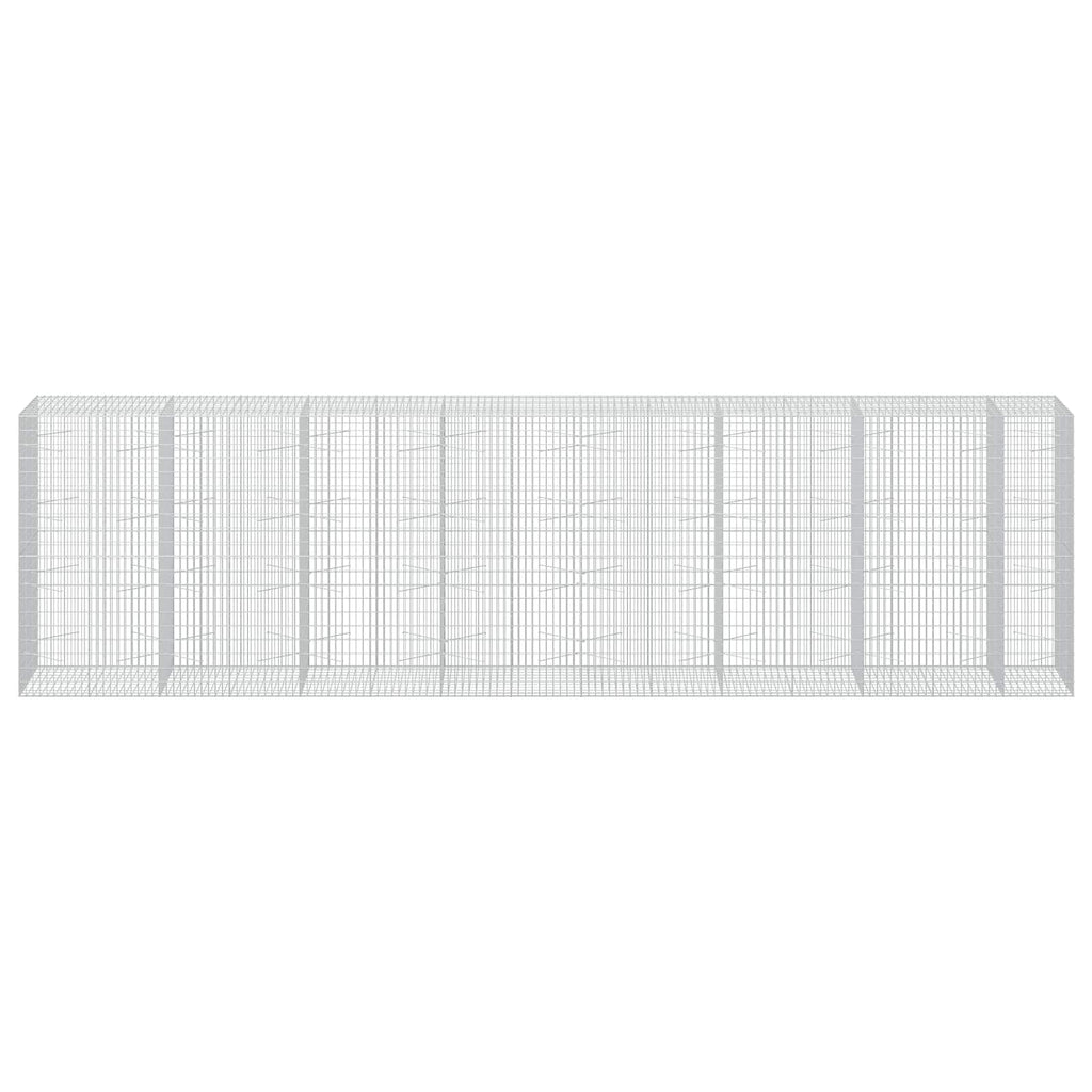vidaXL Gabion z drutem 5 mm i siatką 5x10 cm 750x100x200 cm