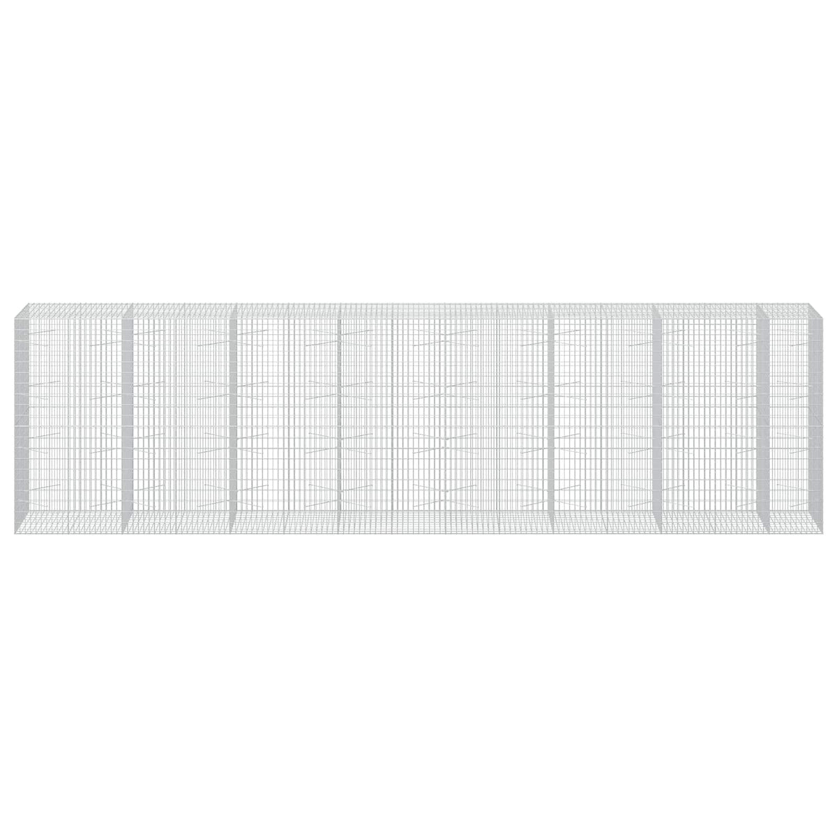 vidaXL Gabion z drutem 5 mm i siatką 5x10 cm 750x100x200 cm