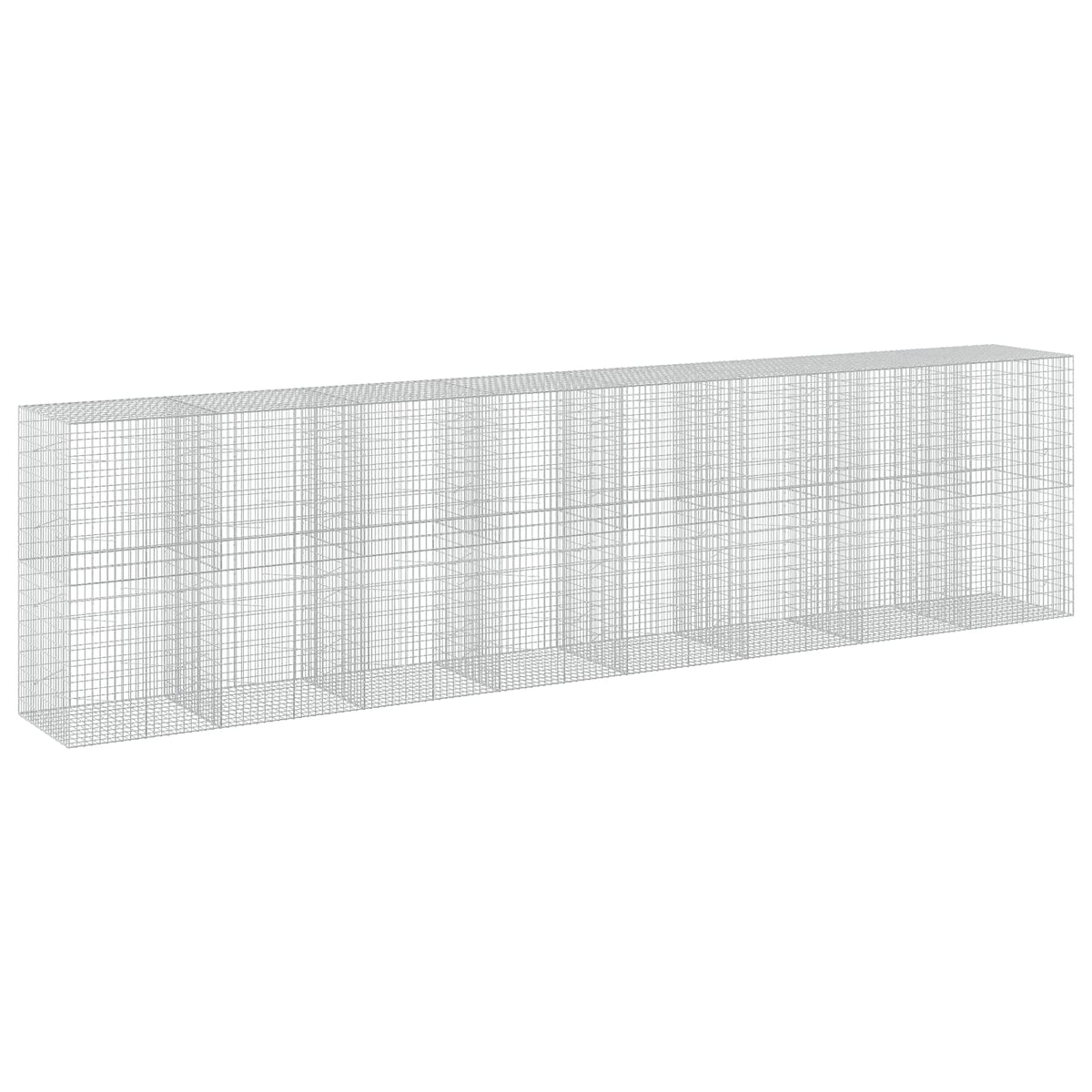 vidaXL Gabion z drutem 5 mm i siatką 5x10 cm 800x100x200 cm
