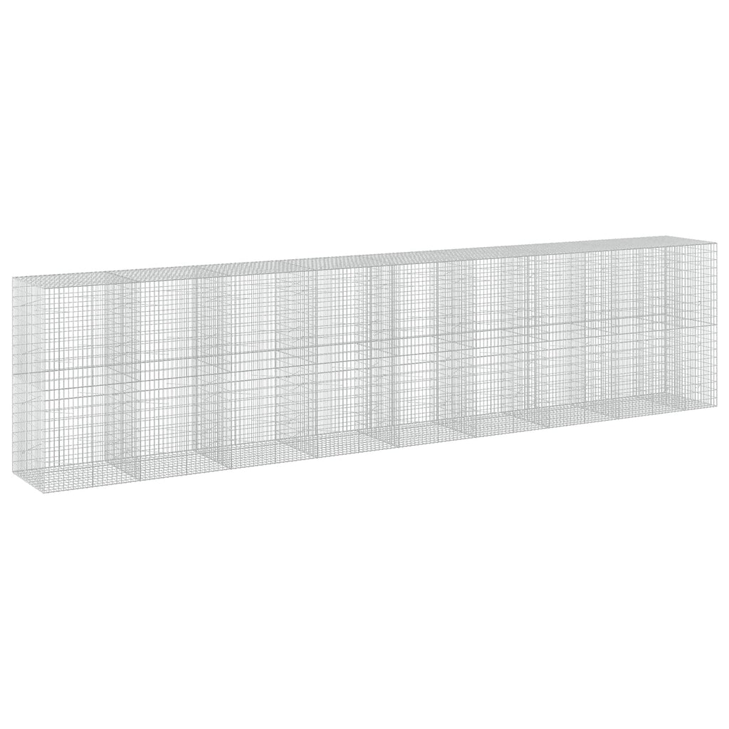 vidaXL Gabion z drutem 5 mm i siatką 5x10 cm 850x100x200 cm