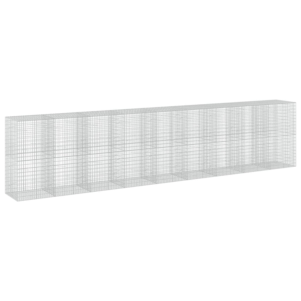 vidaXL Gabion z drutem 5 mm i siatką 5x10 cm 900x100x200 cm