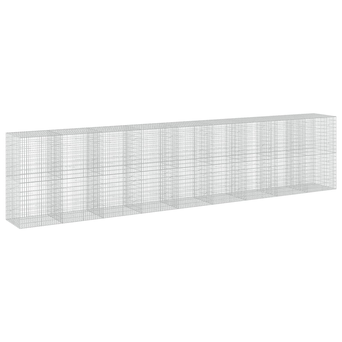 vidaXL Gabion z drutem 5 mm i siatką 5x10 cm 900x100x200 cm