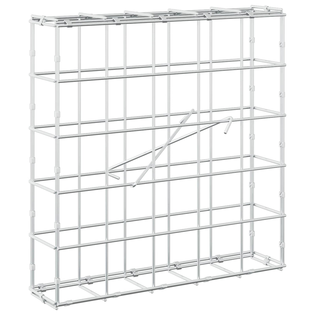 vidaXL Gabion z drutem 5 mm i siatką 10x10 cm 50x10x50 cm