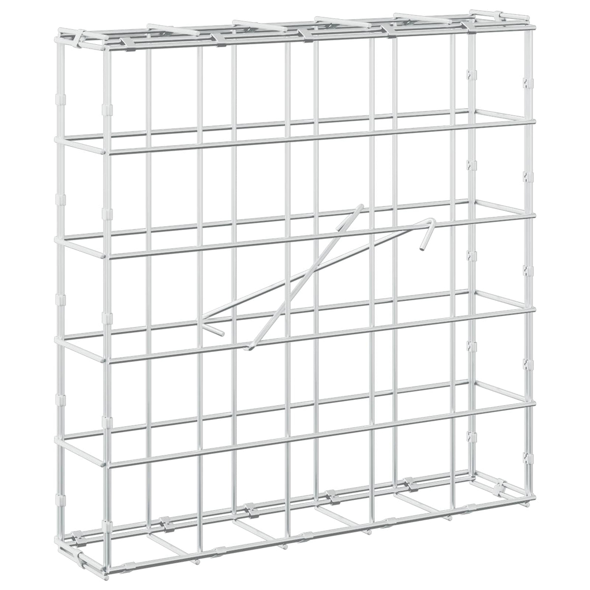 vidaXL Gabion z drutem 5 mm i siatką 10x10 cm 50x10x50 cm