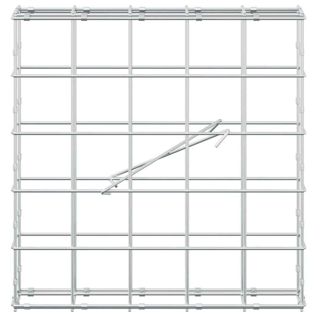 vidaXL Gabion z drutem 5 mm i siatką 10x10 cm 50x10x50 cm