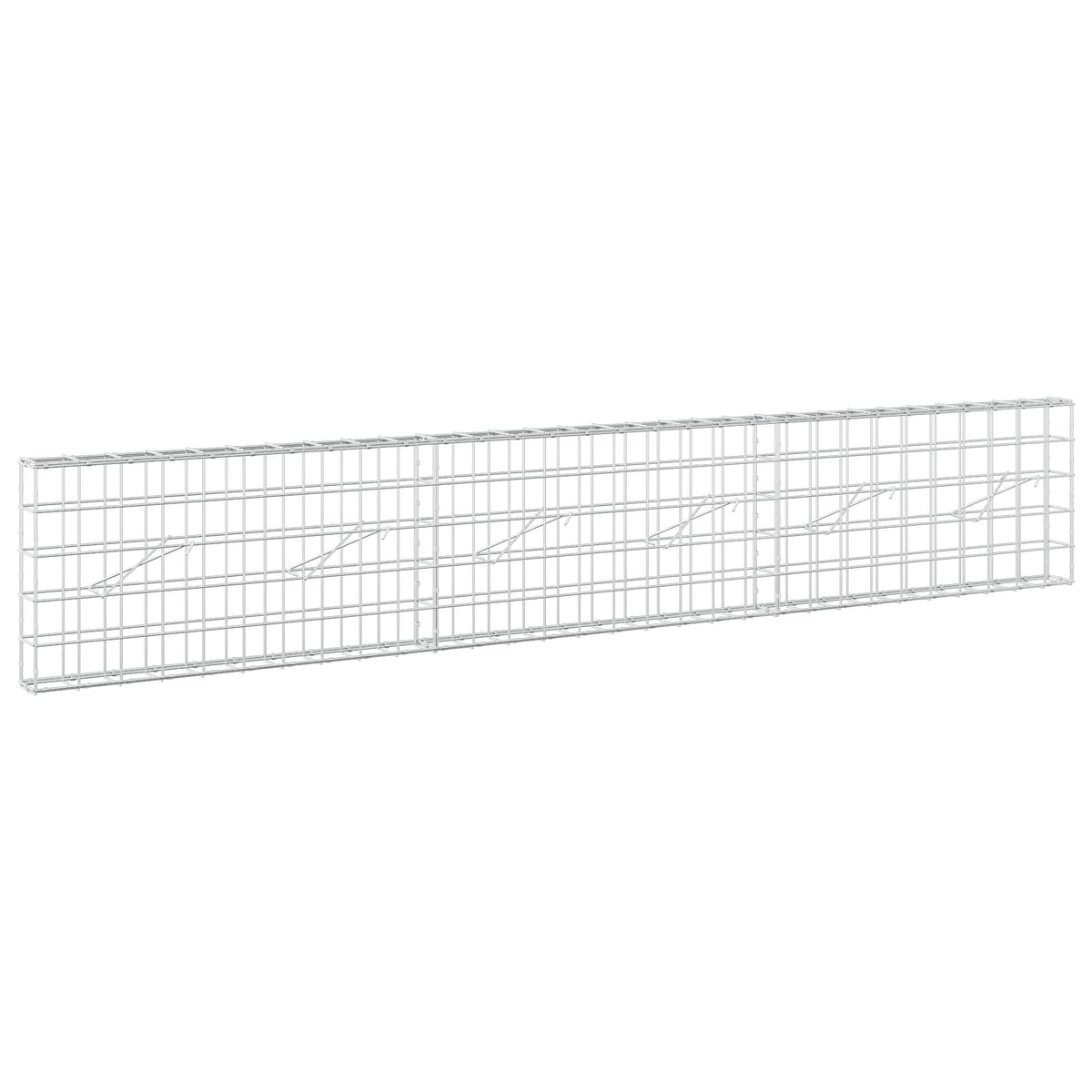 vidaXL Gabion z drutem 5 mm i siatką 10x10 cm 300x10x50 cm
