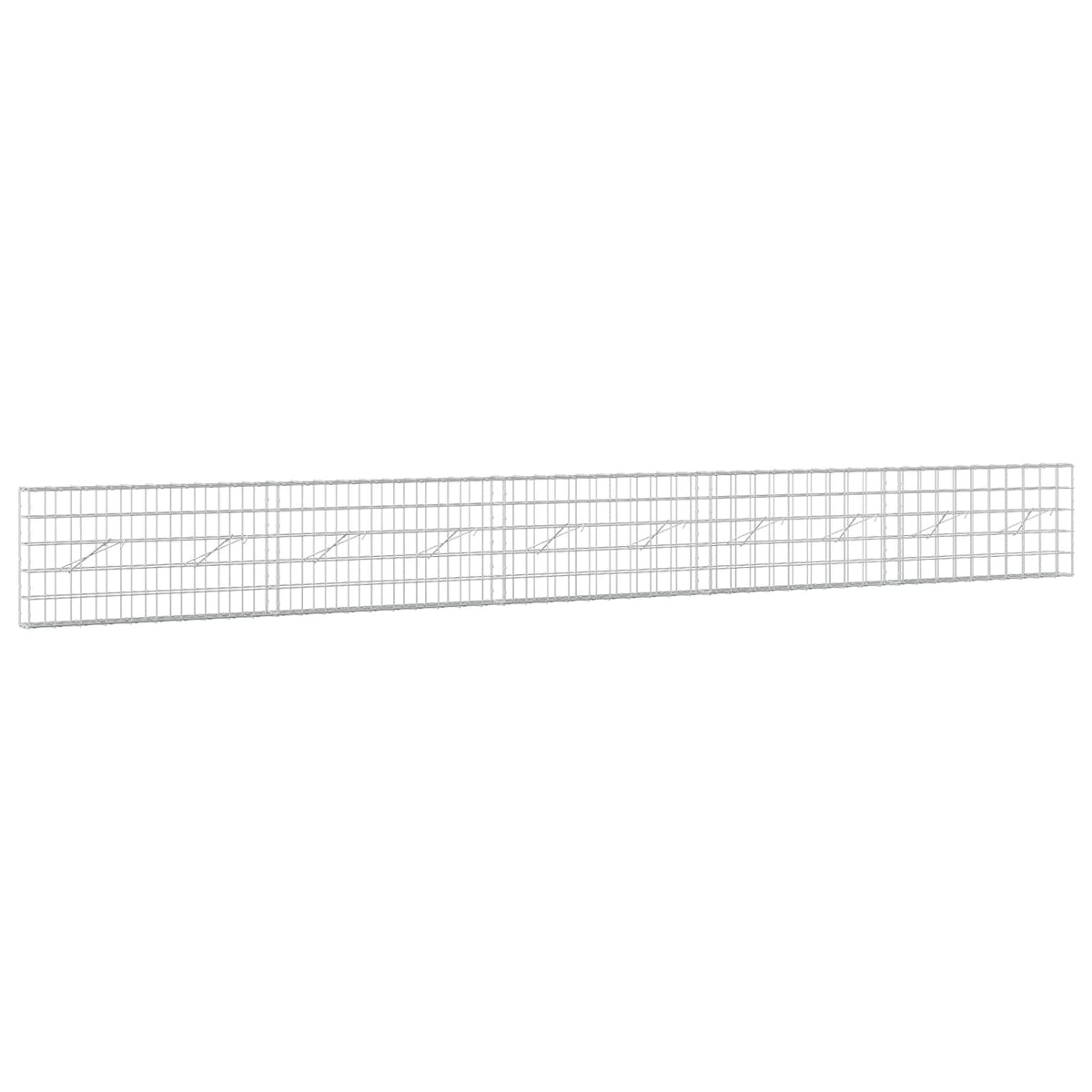vidaXL Gabion z drutem 5 mm i siatką 10x10 cm 500x10x50 cm