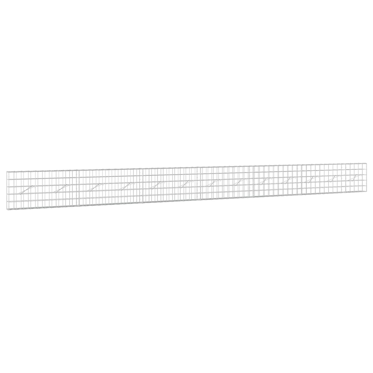 vidaXL Gabion z drutem 5 mm i siatką 10x10 cm 650x10x50 cm