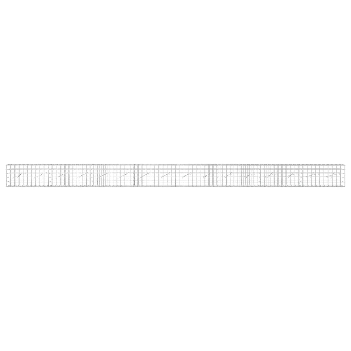 vidaXL Gabion z drutem 5 mm i siatką 10x10 cm 800x10x50 cm