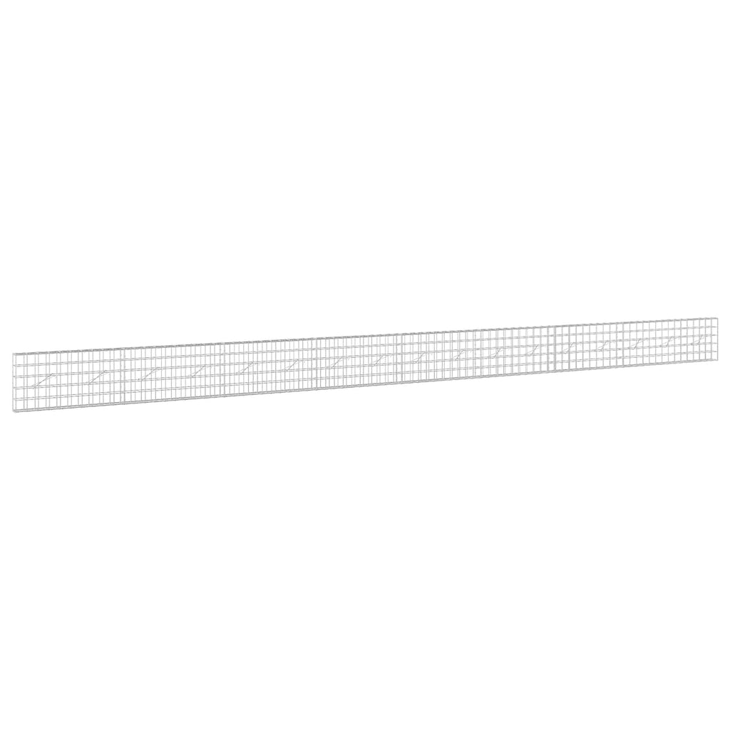 vidaXL Gabion z drutem 5 mm i siatką 10x10 cm 850x10x50 cm