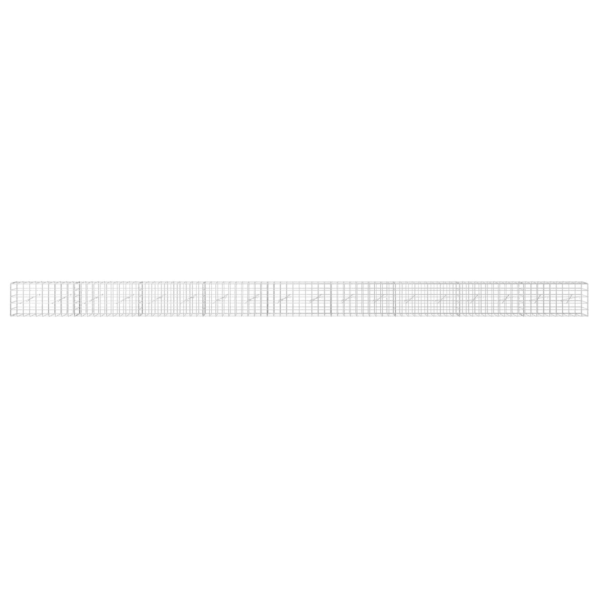 vidaXL Gabion z drutem 5 mm i siatką 10x10 cm 900x10x50 cm