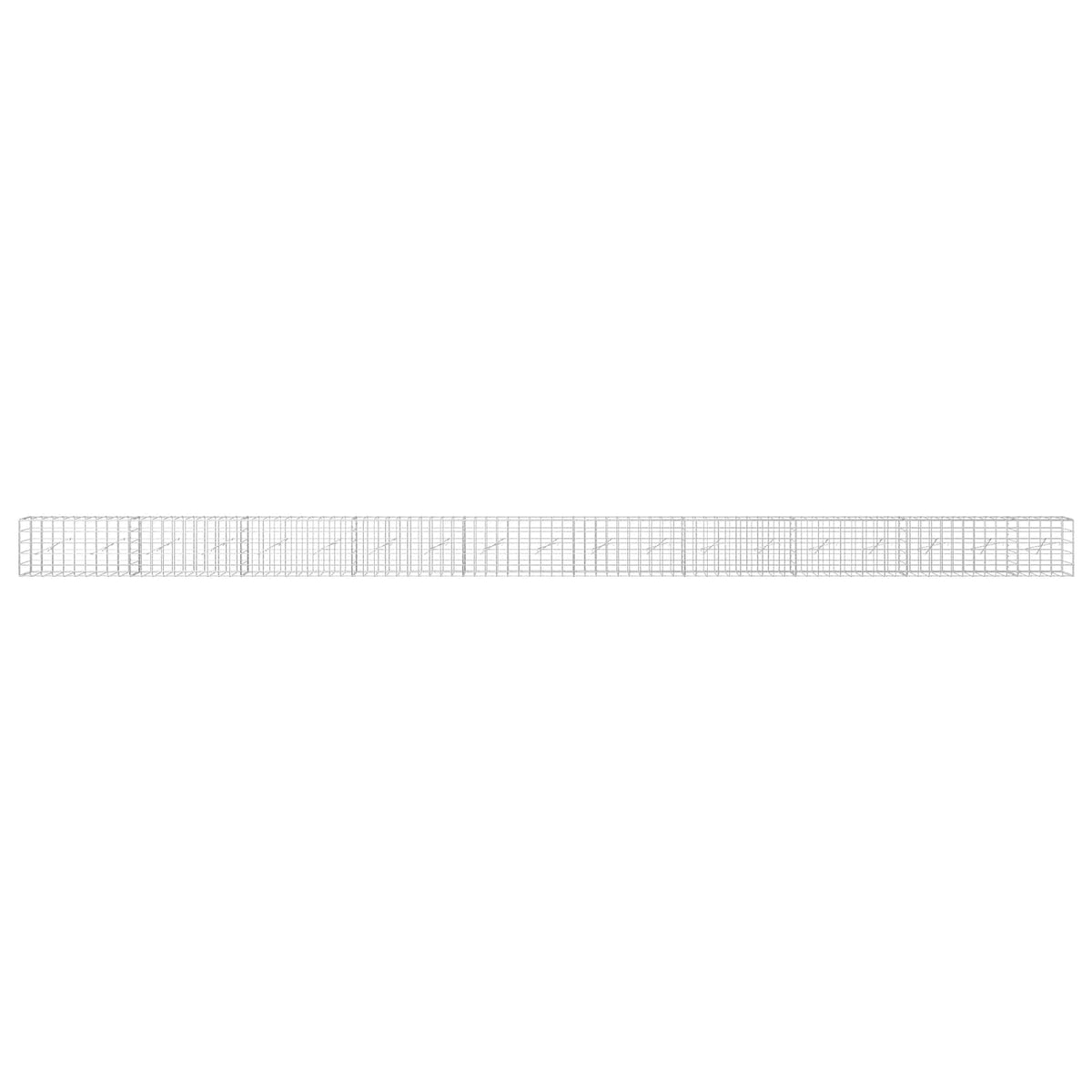 vidaXL Gabion z drutem 5 mm i siatką 10x10 cm 950x10x50 cm