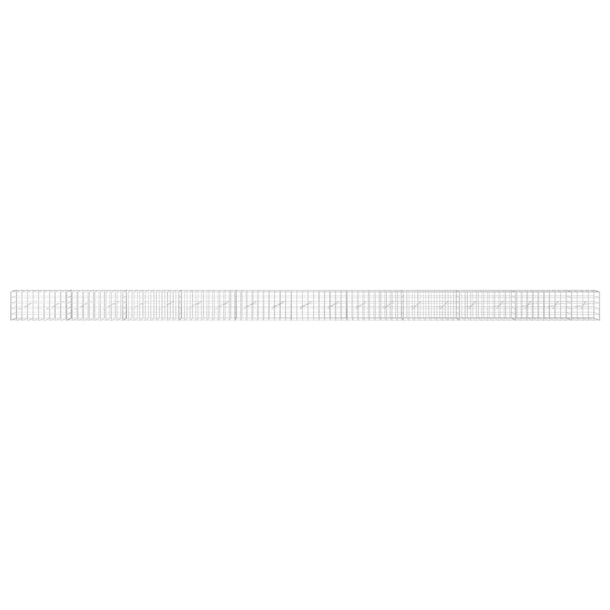 vidaXL Gabion z drutem 5 mm i siatką 10x10 cm 1050x10x50 cm