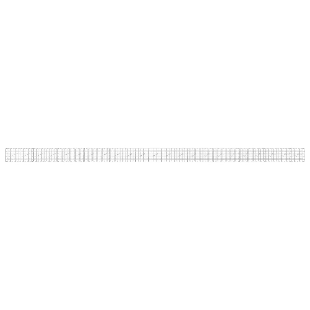 vidaXL Gabion z drutem 5 mm i siatką 10x10 cm 1150x10x50 cm