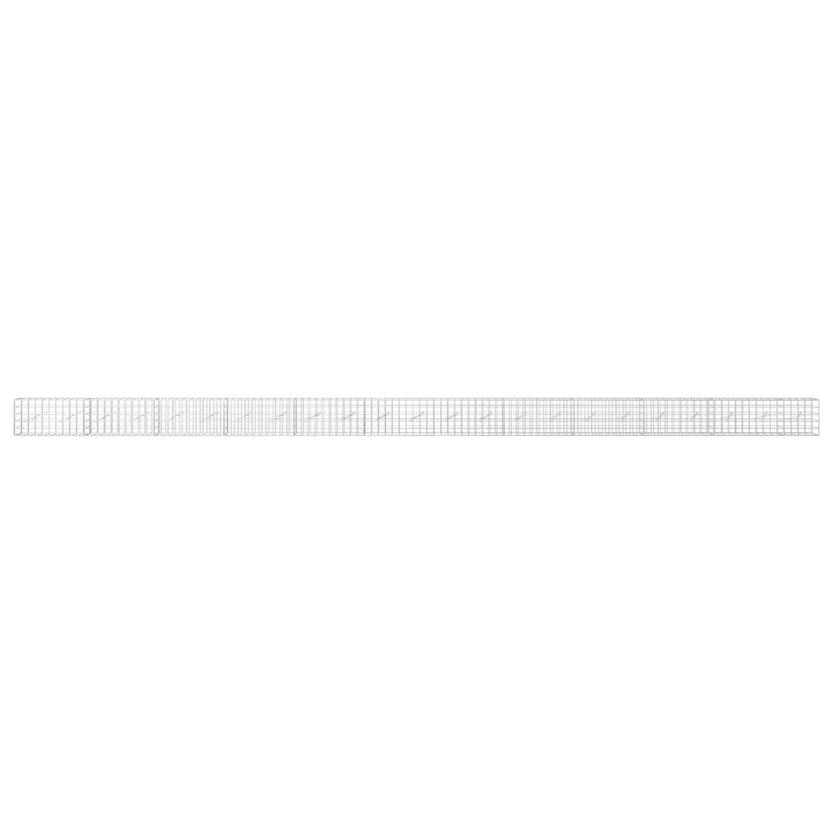 vidaXL Gabion z drutem 5 mm i siatką 10x10 cm 1150x10x50 cm