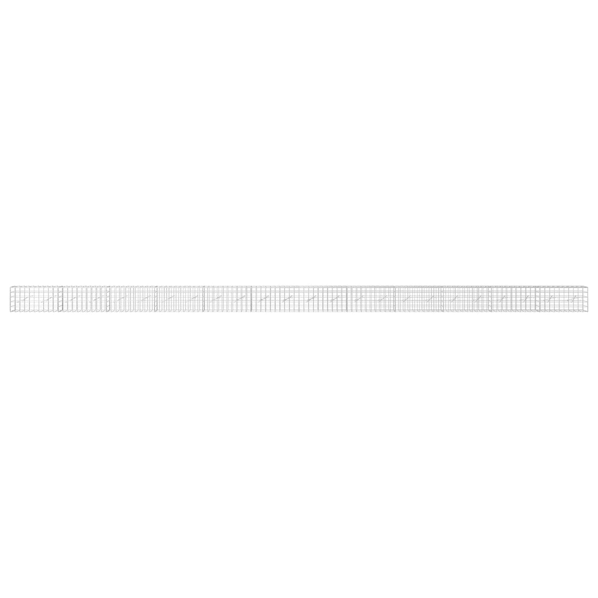 vidaXL Gabion z drutem 5 mm i siatką 10x10 cm 1200x10x50 cm