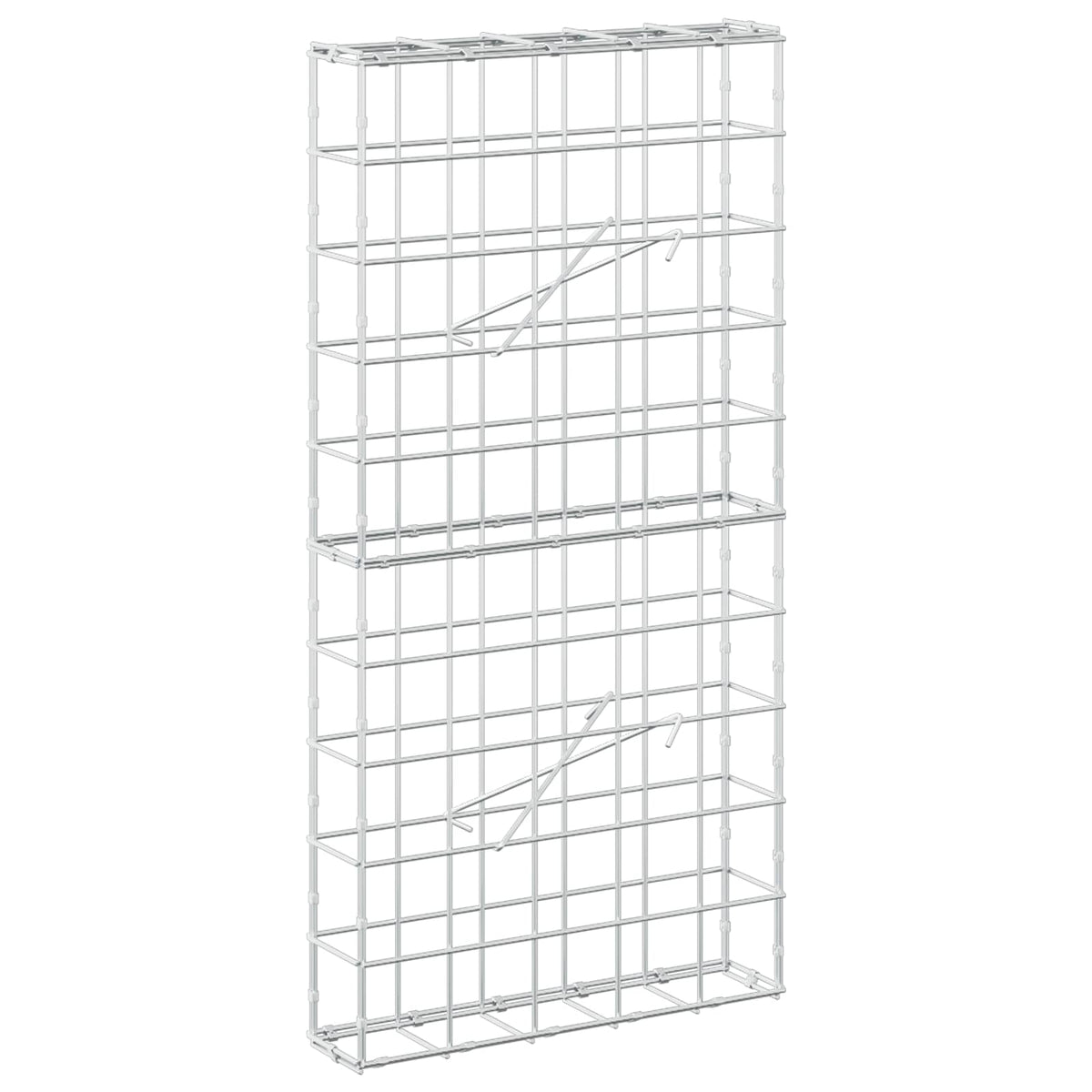 vidaXL Gabion z drutem 5 mm i siatką 10x10 cm 50x10x100 cm