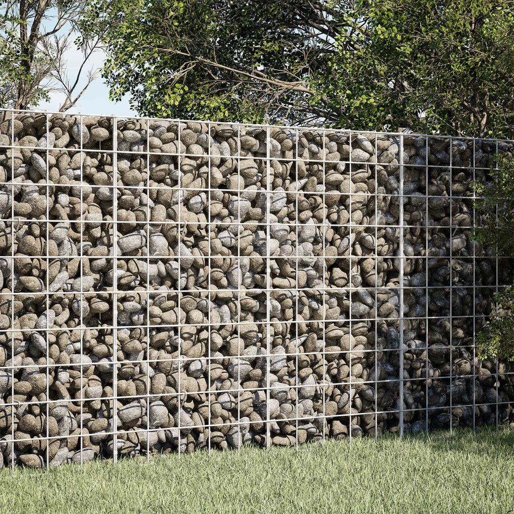 vidaXL Gabion z drutem 5 mm i siatką 10x10 cm 100x10x100 cm