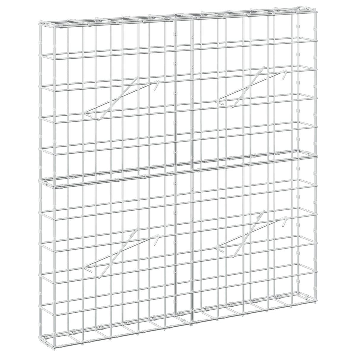 vidaXL Gabion z drutem 5 mm i siatką 10x10 cm 100x10x100 cm