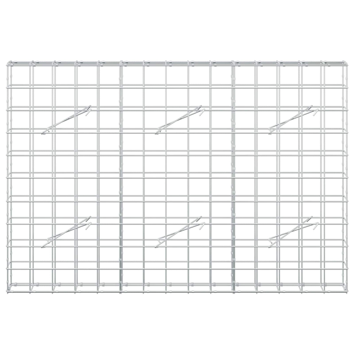 vidaXL Gabion z drutem 5 mm i siatką 10x10 cm 150x10x100 cm