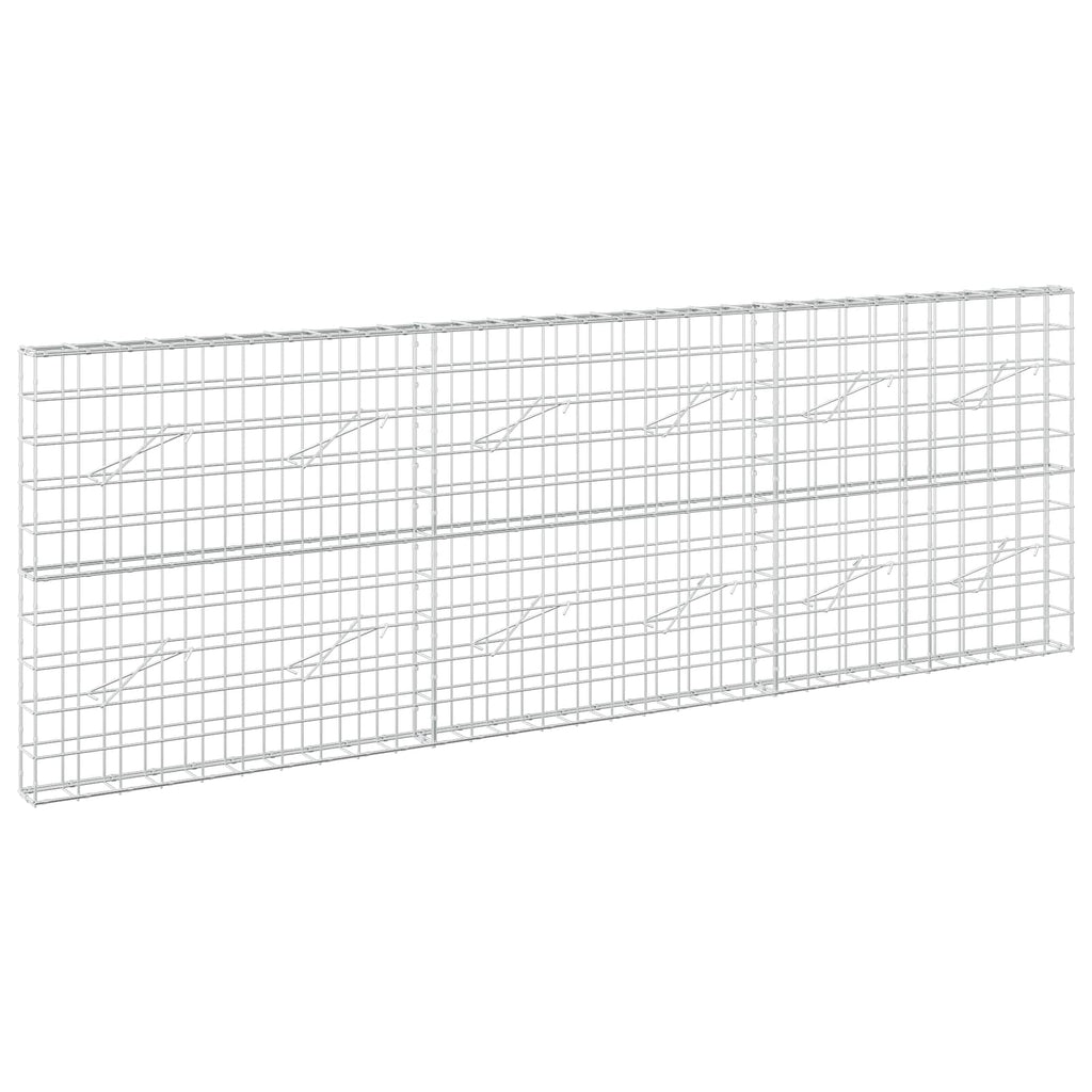 vidaXL Gabion z drutem 5 mm i siatką 10x10 cm 300x10x100 cm