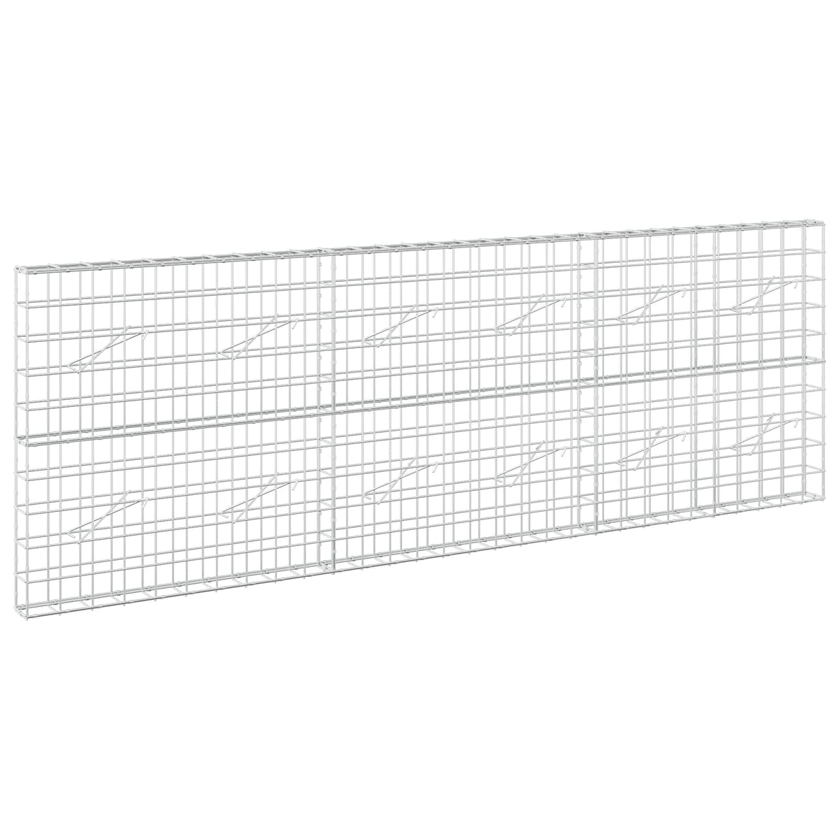 vidaXL Gabion z drutem 5 mm i siatką 10x10 cm 300x10x100 cm