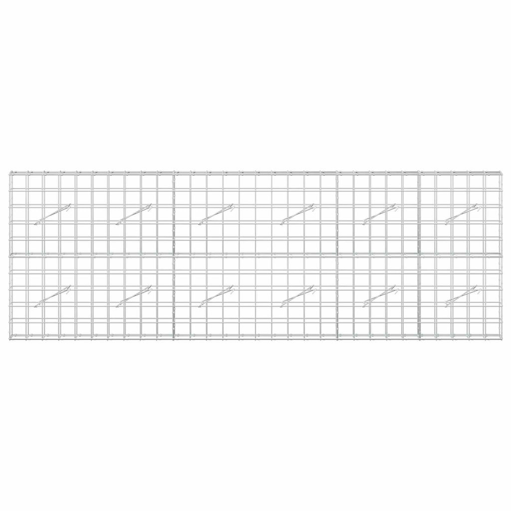 vidaXL Gabion z drutem 5 mm i siatką 10x10 cm 300x10x100 cm