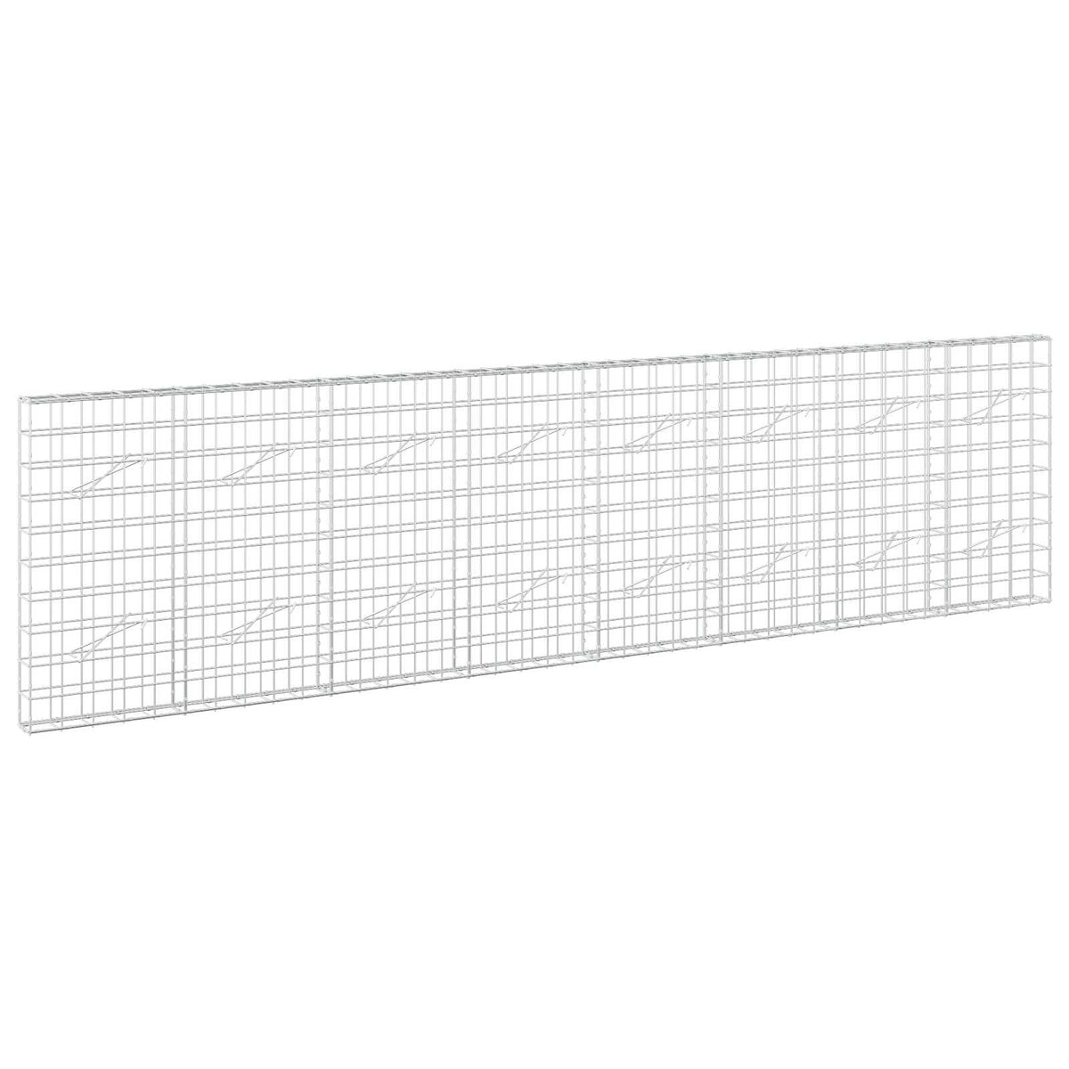 vidaXL Gabion z drutem 5 mm i siatką 10x10 cm 400x10x100 cm