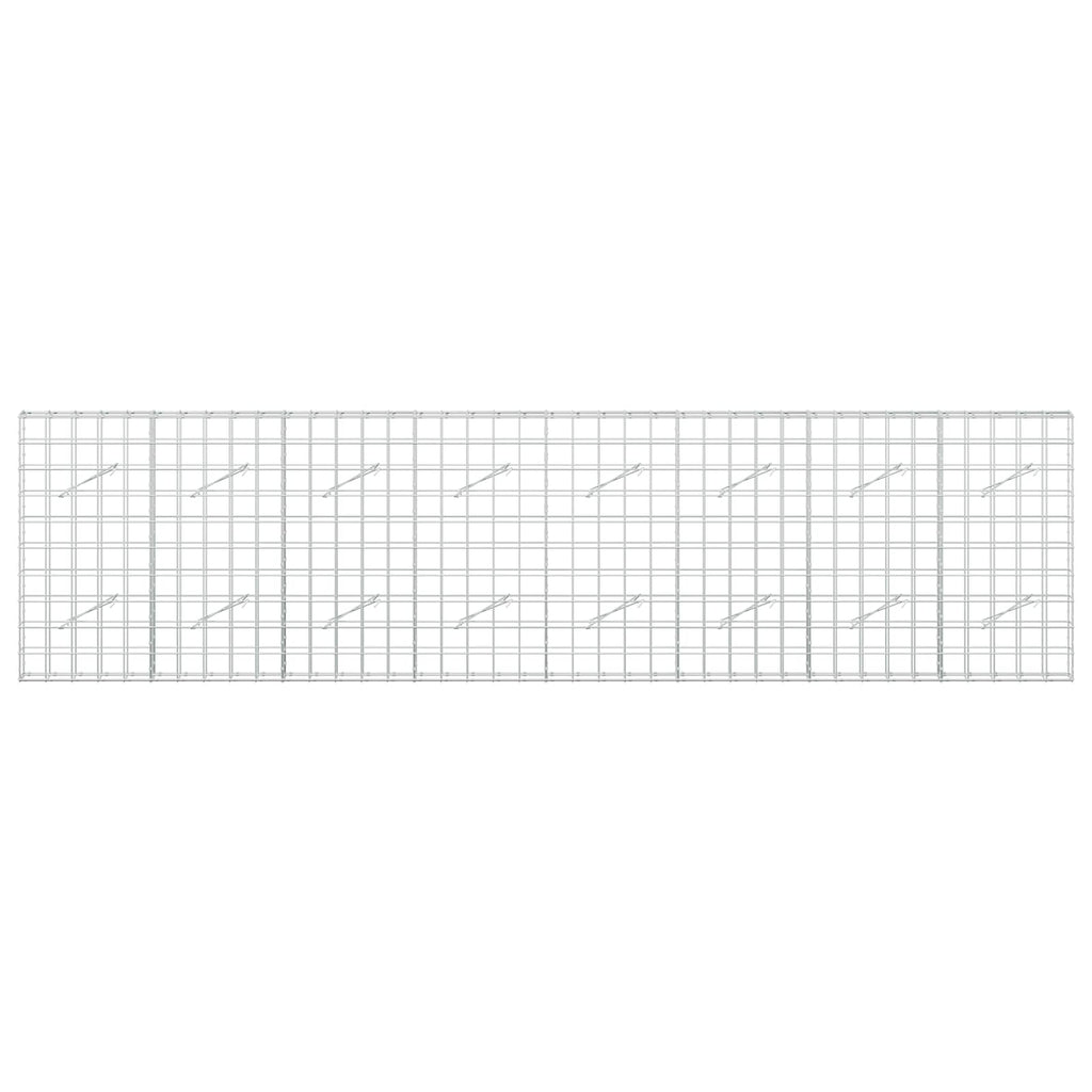 vidaXL Gabion z drutem 5 mm i siatką 10x10 cm 400x10x100 cm
